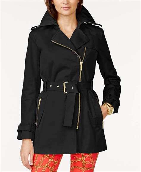 trench coat women michael kors coat|Michael Kors belted raincoat.